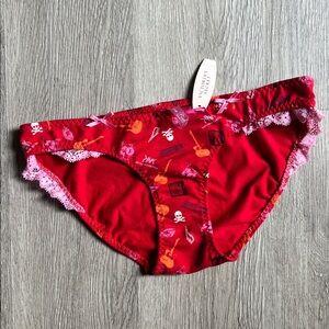 Victoria's Secret Red and Pink Lace Panties NWT